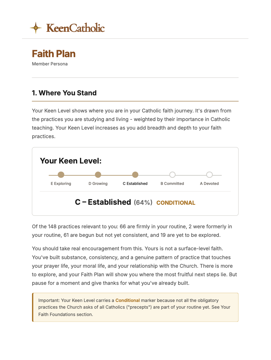 Faith Plan opening